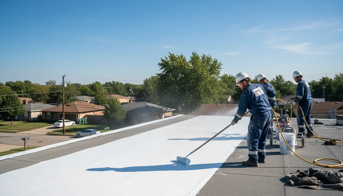 Commercial roof coating in Dallas, WV near me